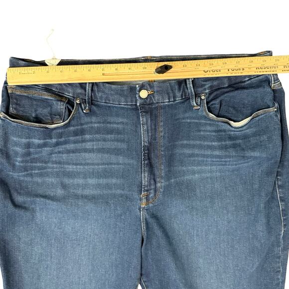 Good American Calic Denim Blue822 Always Fits Good Classic Jeans 20-26 NEW Tags - Picture 3 of 10